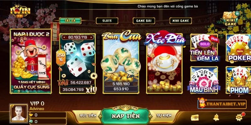 Hội tụ các game bài đổi thưởng hot