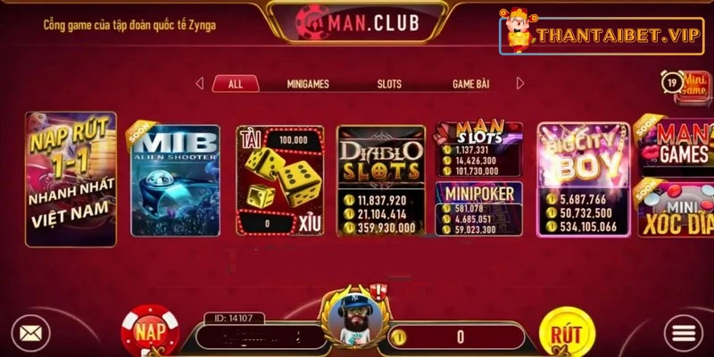 Bật mí top game bài trực tuyến siêu hot tại Man Club