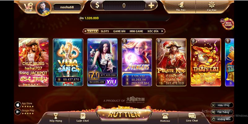 Sơ lược về kho game của cổng game uy tín V8 Club